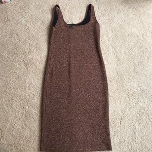 Forever 21 bronze sparkle bodycon dress size L
